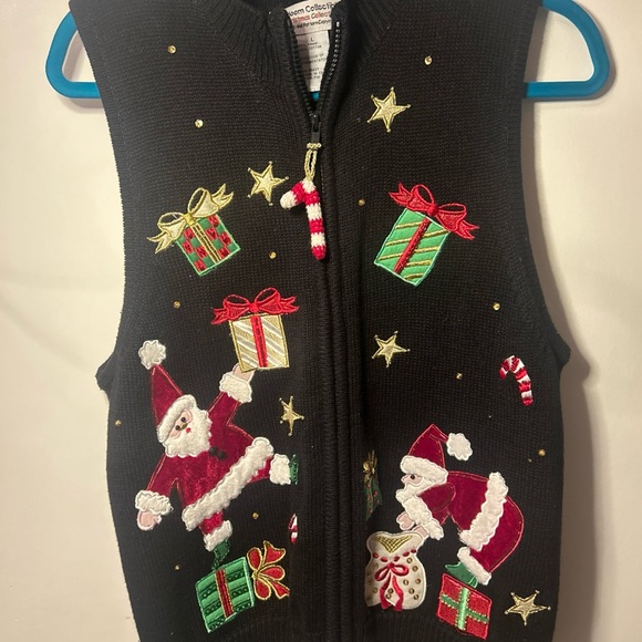 Vintage Christmas knit sweater Size L - Picture 2 of 6